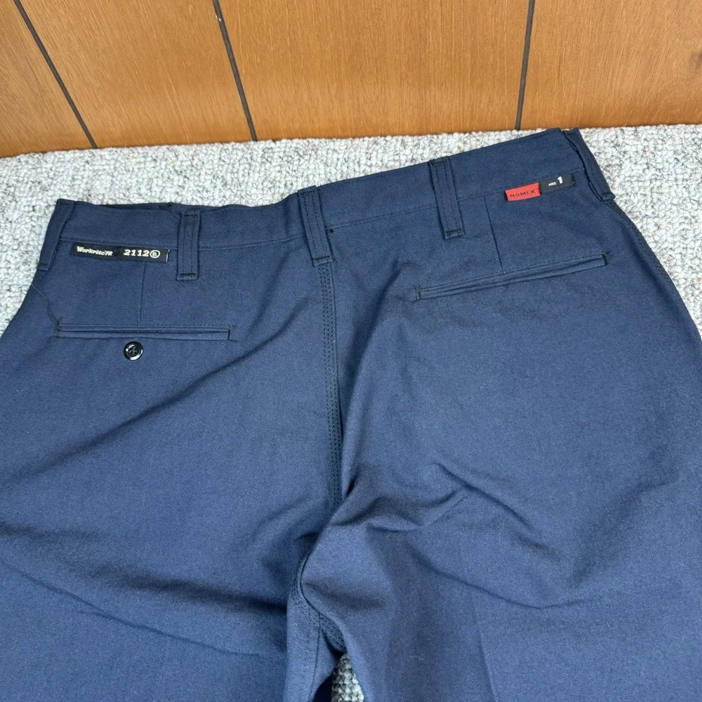 Workrite FR Flame Resistant Pants Mens 34x29 Blue NOMEX Aramid 401NX75NB